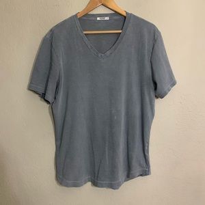 - Buck Mason Shirt Mens Medium Gray Short Sleeve V Neck Casual Adults Slim…